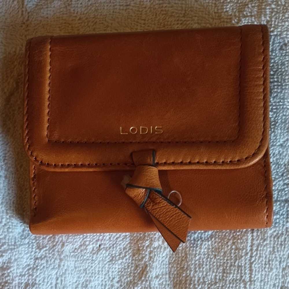 Lodis Burnt Orange Leather Wallet